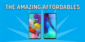 Picture of inexpensive phones known as The Affordables