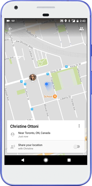 show my location on a map