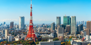 The Tokyo skyline featuring Tokyo Tower