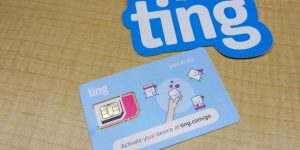 Ting sticker and SIM card