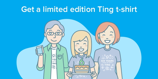 Get a limited edition Ting t-shirt