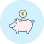 what is mobile data image. A piggybank